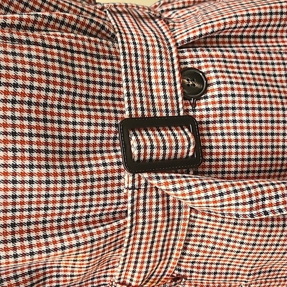 Charlotte Russe plaid button front tie waist jacket - Picture 5 of 10